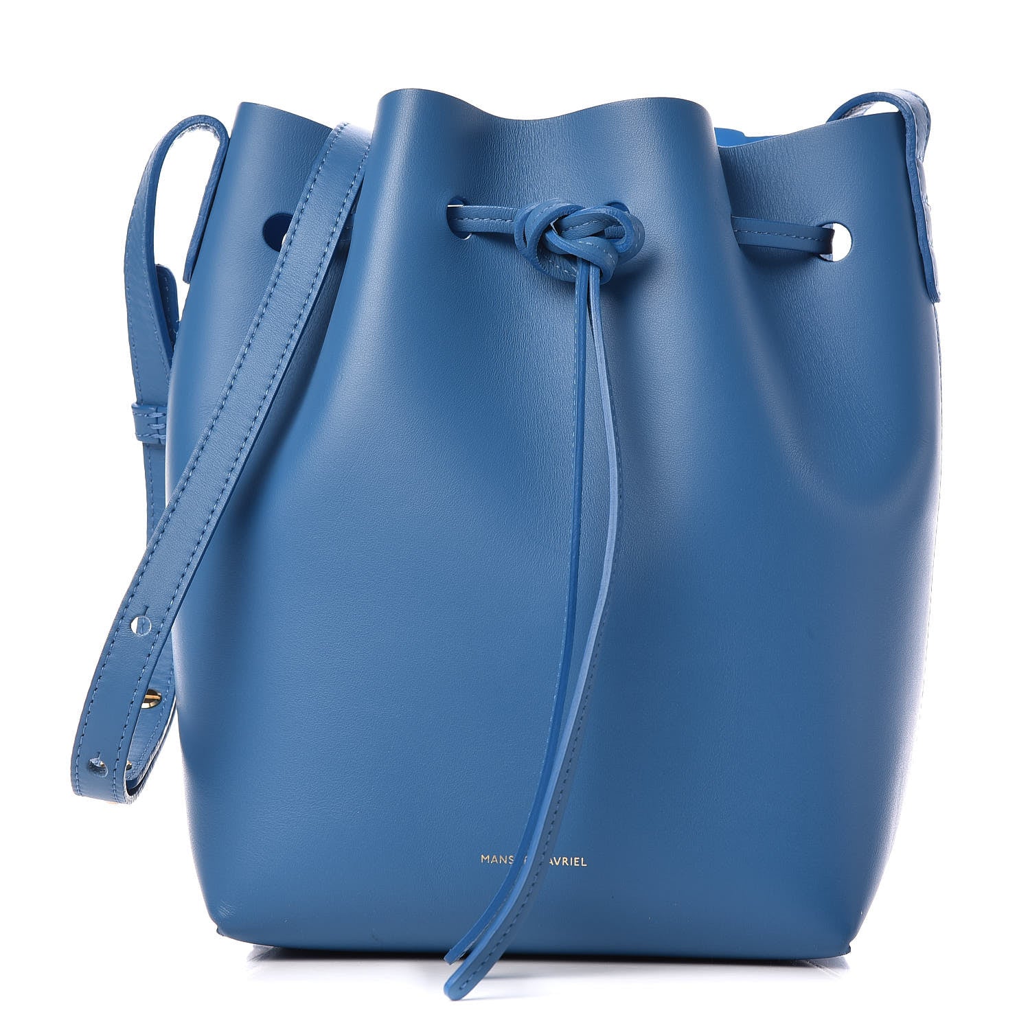 Mansur Gavriel Calfskin Mini Bucket Bag Sea Blue 1 of 9