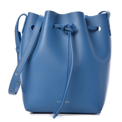 Mansur Gavriel Calfskin Mini Bucket Bag Sea Blue 1 of 9