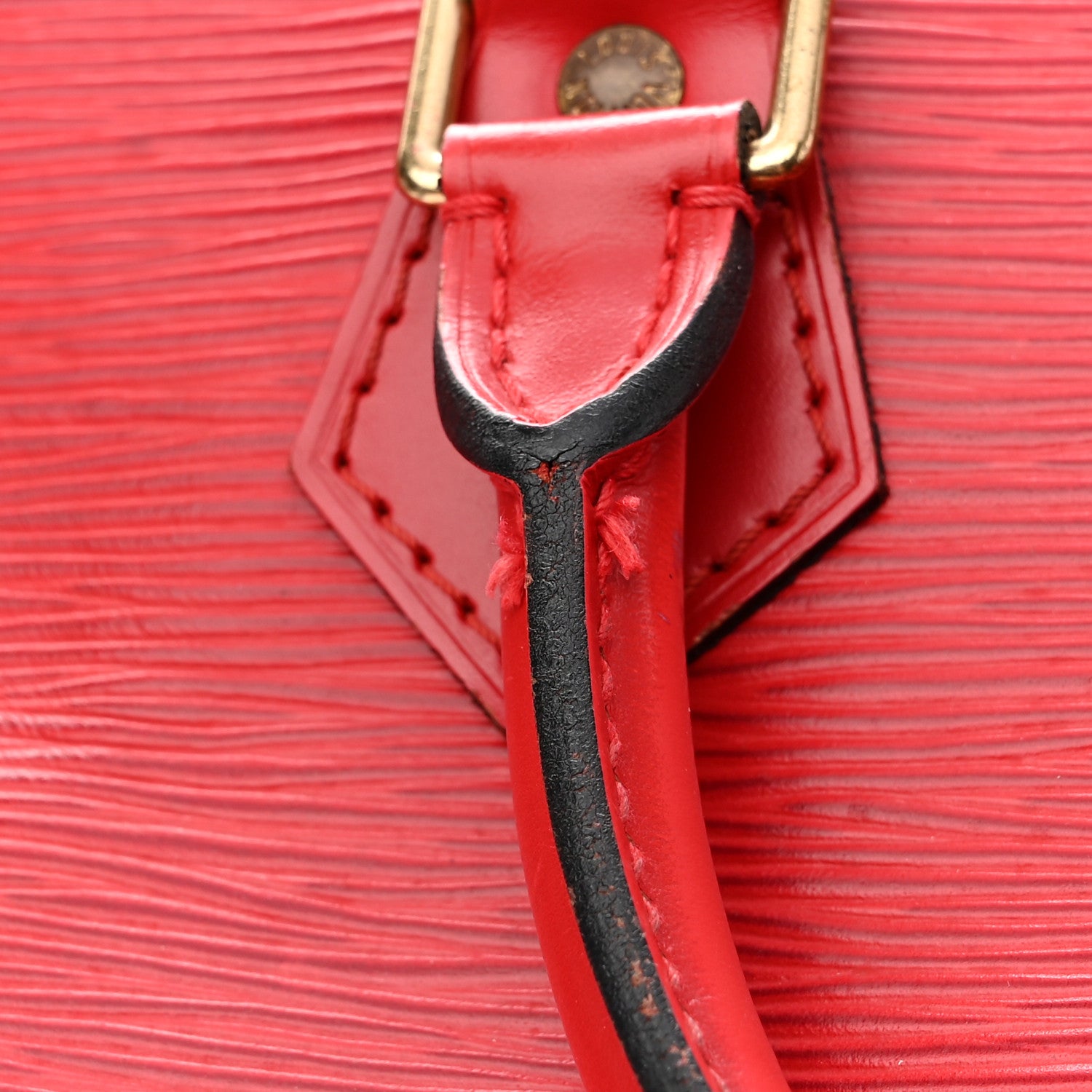 Louis Vuitton Epi Speedy 35 Castillan Red 19 of 21