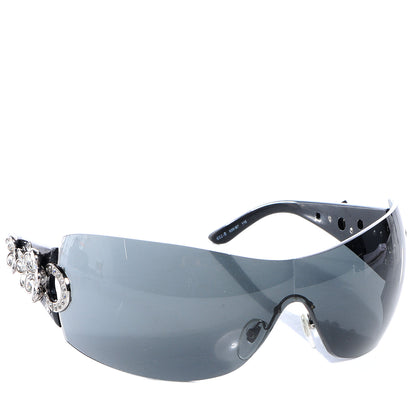 Bulgari BVLGARI Crystal Flower Sunglasses 652-B Black 3 of 8