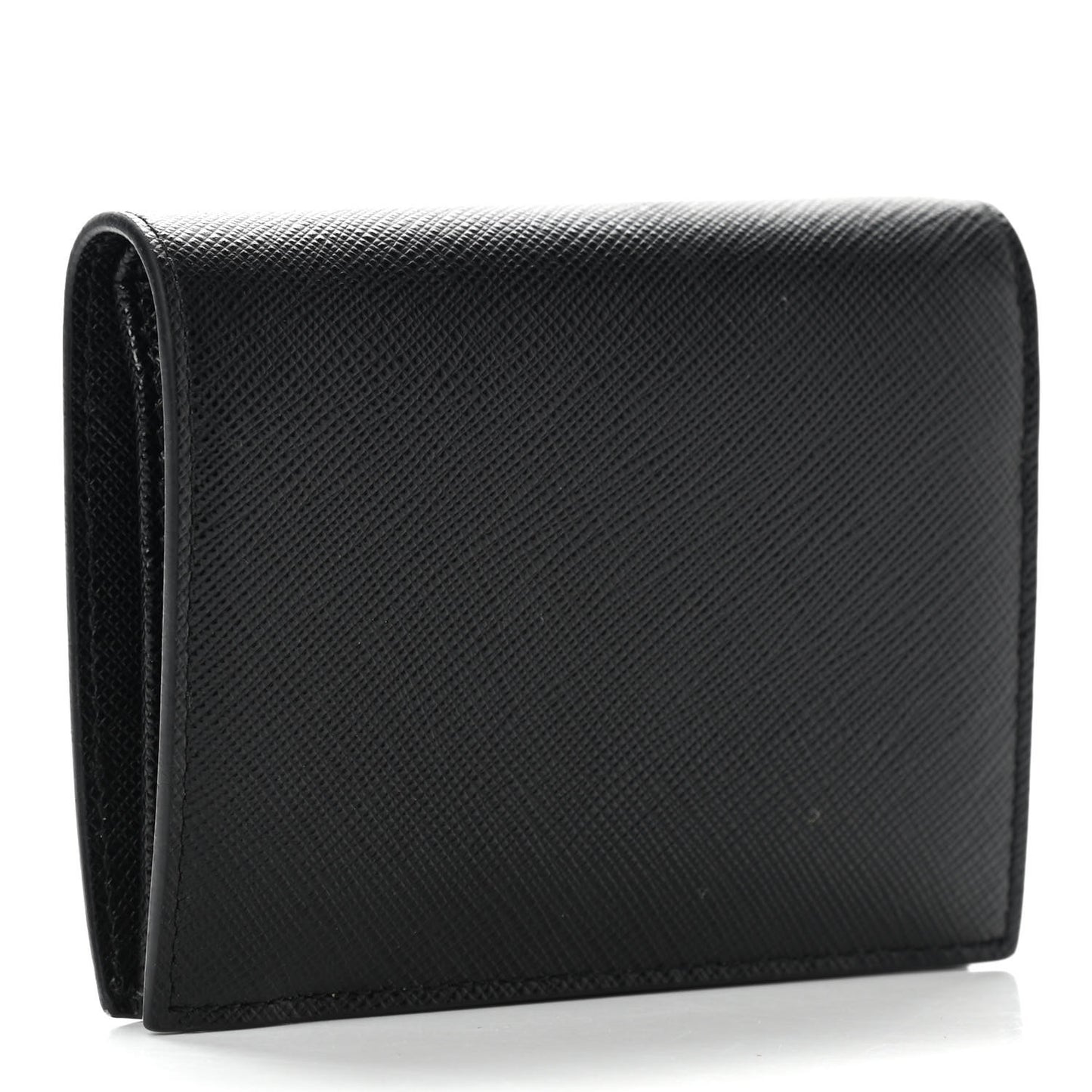 Saffiano Shine Bi-Fold Wallet Black