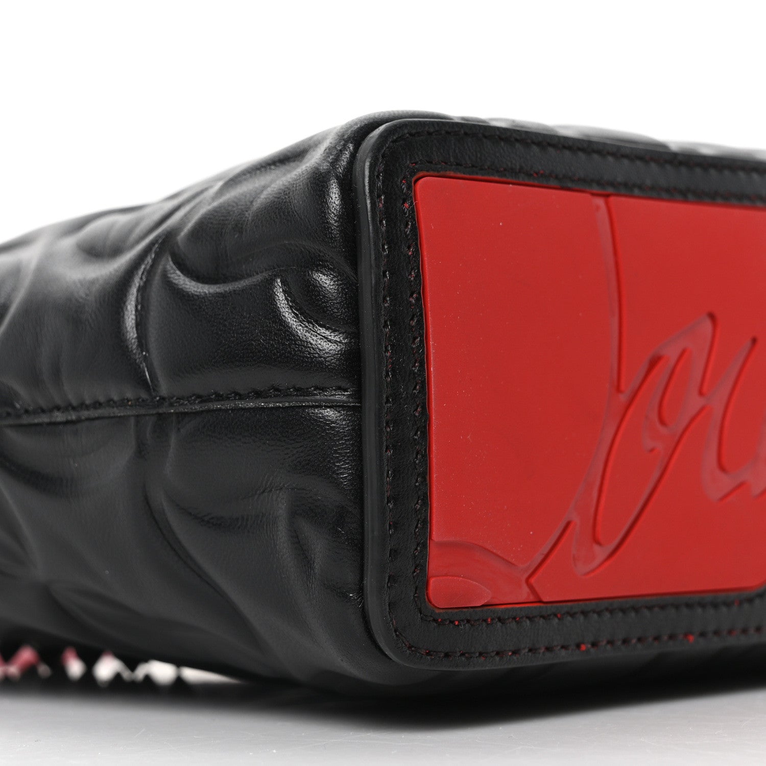 Christian Louboutin Nappa Embossed Mini East West Cabata Tote Black 8 of 9