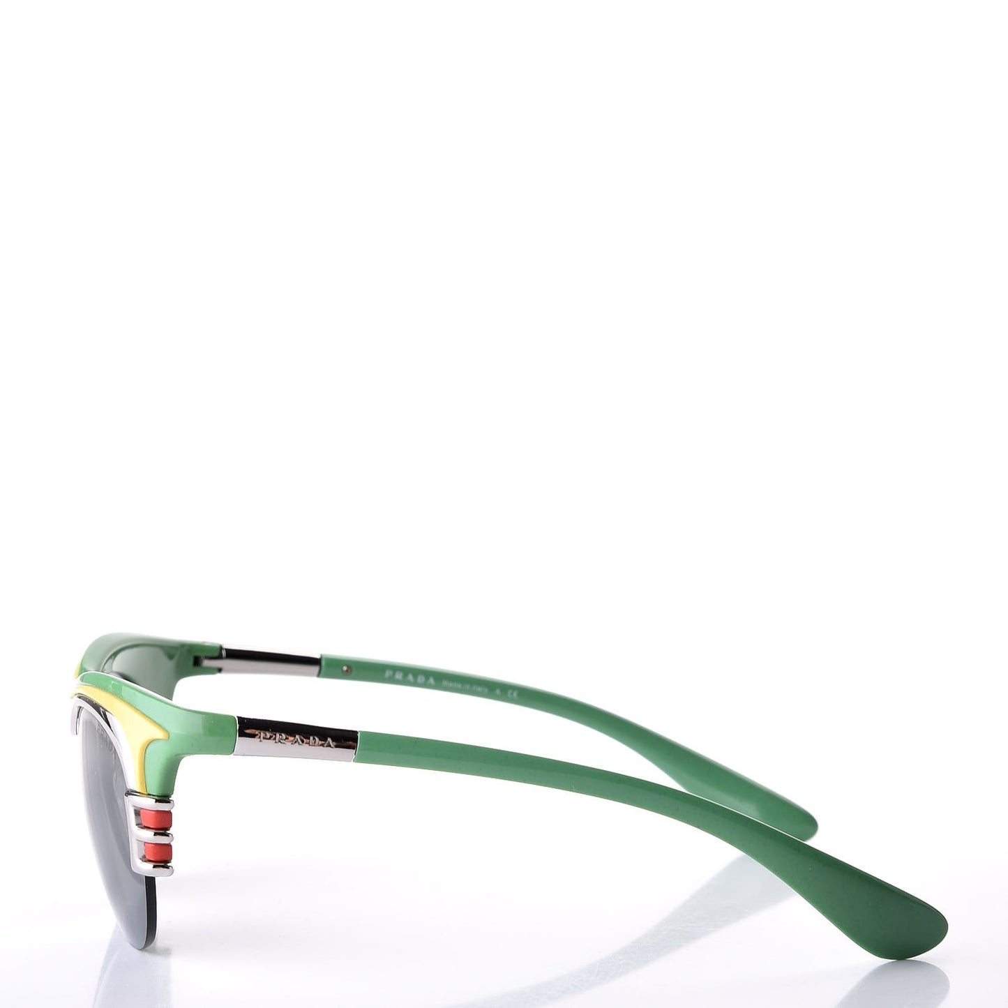 Mirrored Dixie Sunglasses SPR 60O Green Yellow