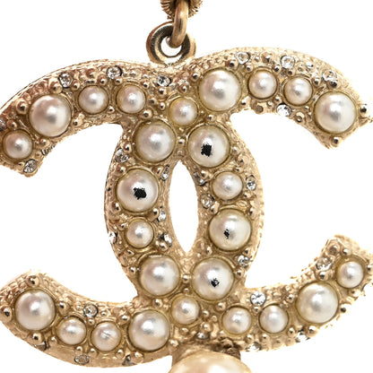 Chanel Pearl CC 100th Anniversary Necklace Light Gold 4 of 4