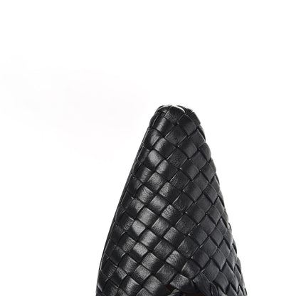 Bottega Veneta Nappa Intrecciato Almond Pumps 36 Black 8 of 11