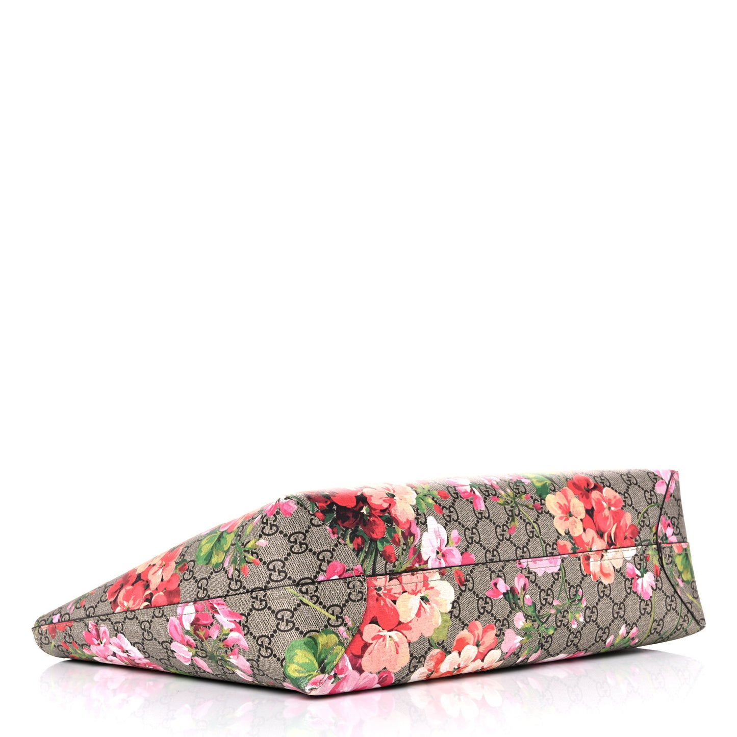 GG Supreme Monogram Blooms Medium Reversible Tote Beige Multicolor Dry Rose