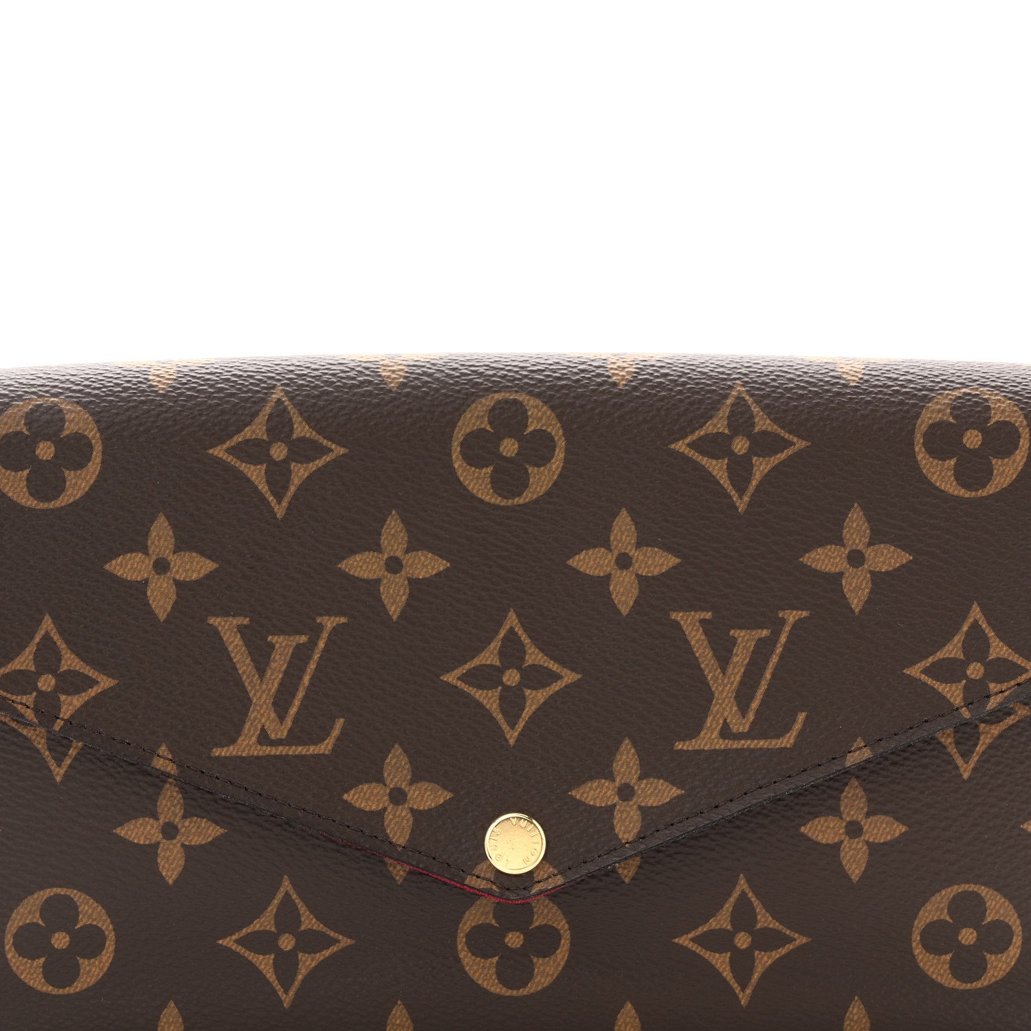 Louis Vuitton Monogram Pochette Felicie Chain Wallet Fuchsia 9 of 12