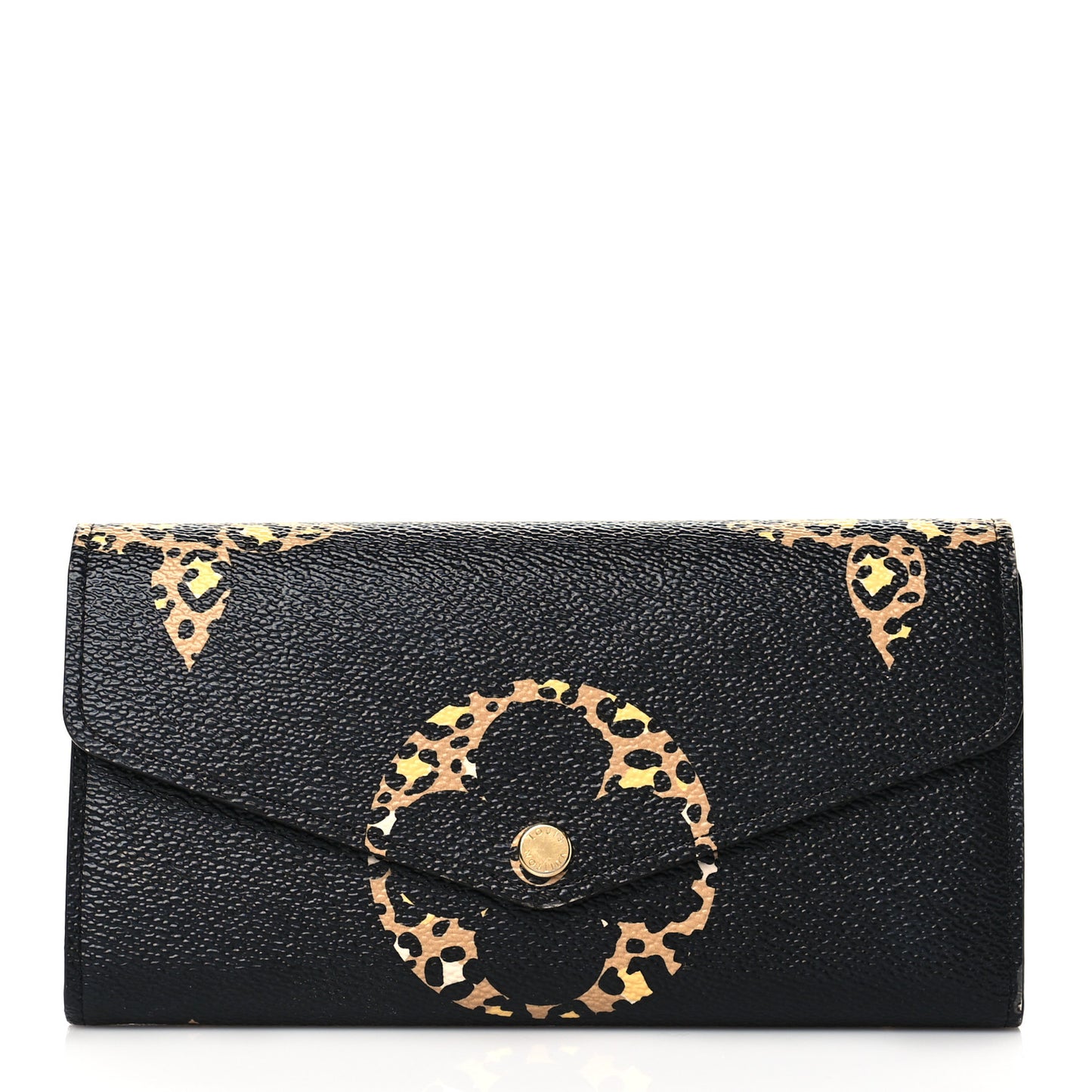Monogram Giant Jungle Sarah Wallet Black