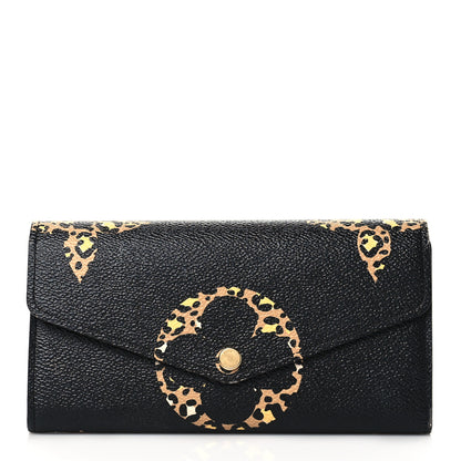 Louis Vuitton Monogram Giant Jungle Sarah Wallet Black 1 of 11