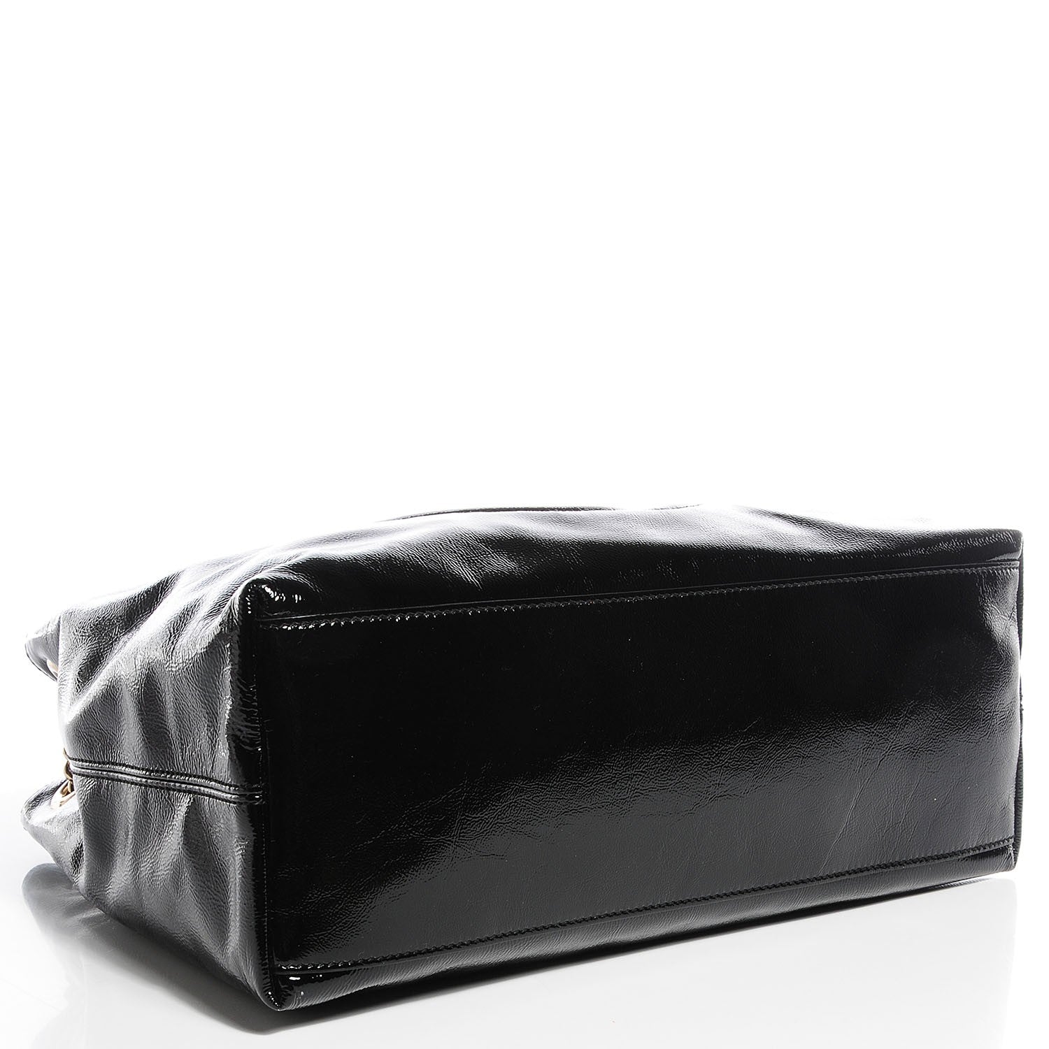 Gucci Patent Medium Soho Chain Shoulder Bag Black 4 of 7
