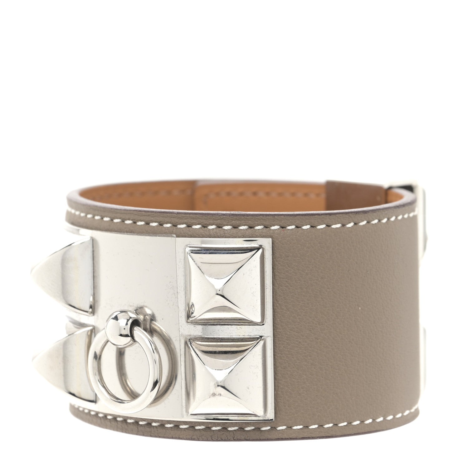 Hermes Swift Collier de Chien CDC Bracelet T2 Etoupe 1 of 5