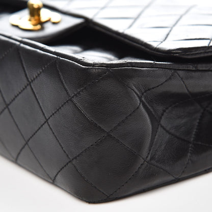 Chanel Lambskin Quilted Medium Double Flap Black 6 of 7