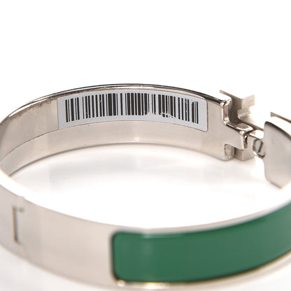 Hermes Enamel Narrow Clic Clac H Bracelet PM Vert Sapin 5 of 7