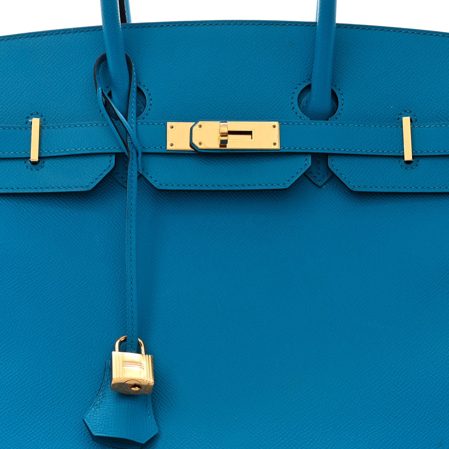 Epsom Birkin 35 Bleu Zanzibar