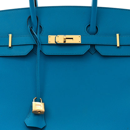Hermes Epsom Birkin 35 Bleu Zanzibar 8 of 12