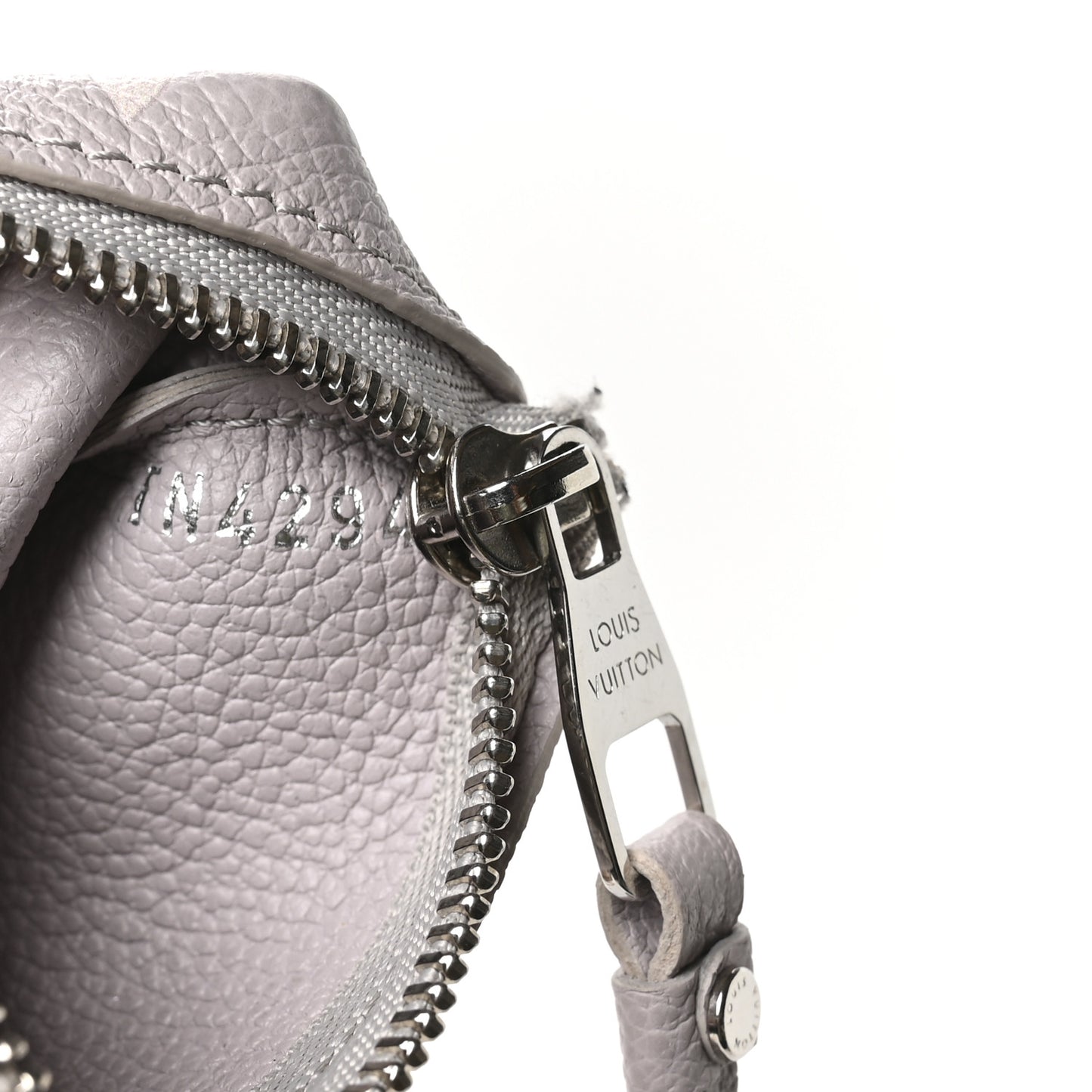 Empreinte Monogram Giant Key Pouch Brume Gray White Quartz