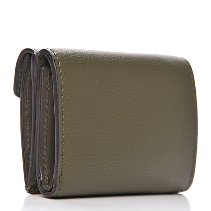 Fendi Vitello Cruise F is Fendi Micro Tri-Fold Envelope Wallet Asparago 3 of 8