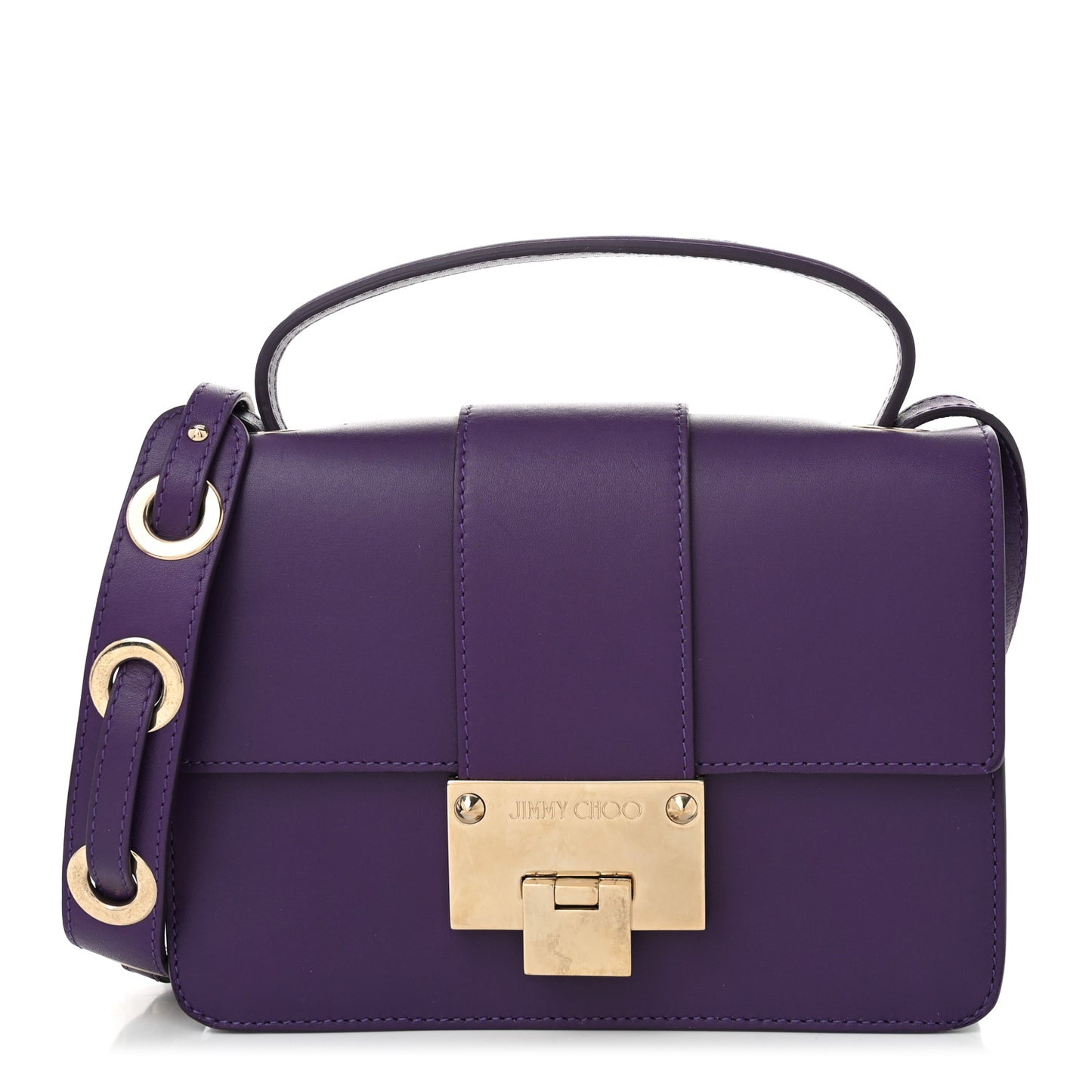 Smooth Calfskin Rebel Crossbody Bag Purple