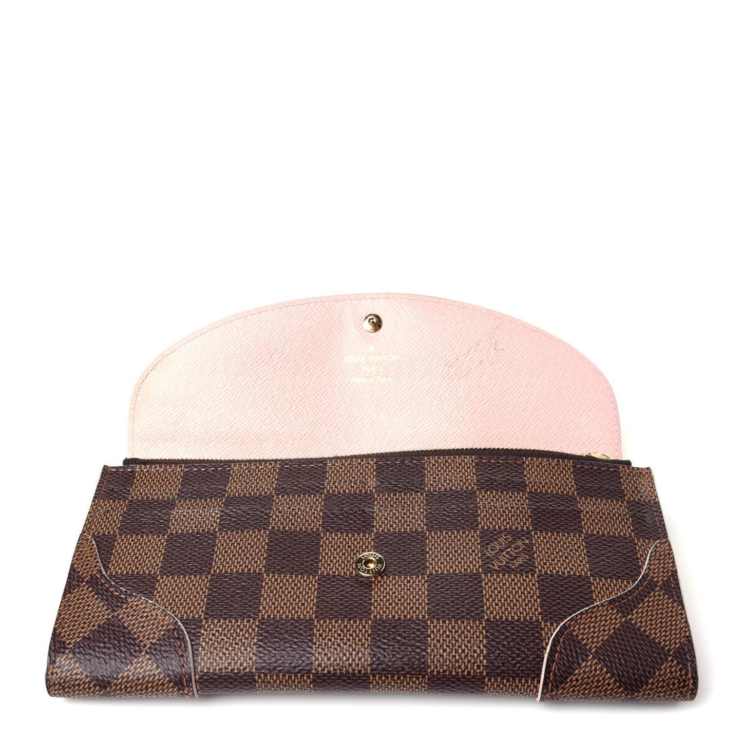 Damier Ebene Caissa Wallet Rose Ballerine