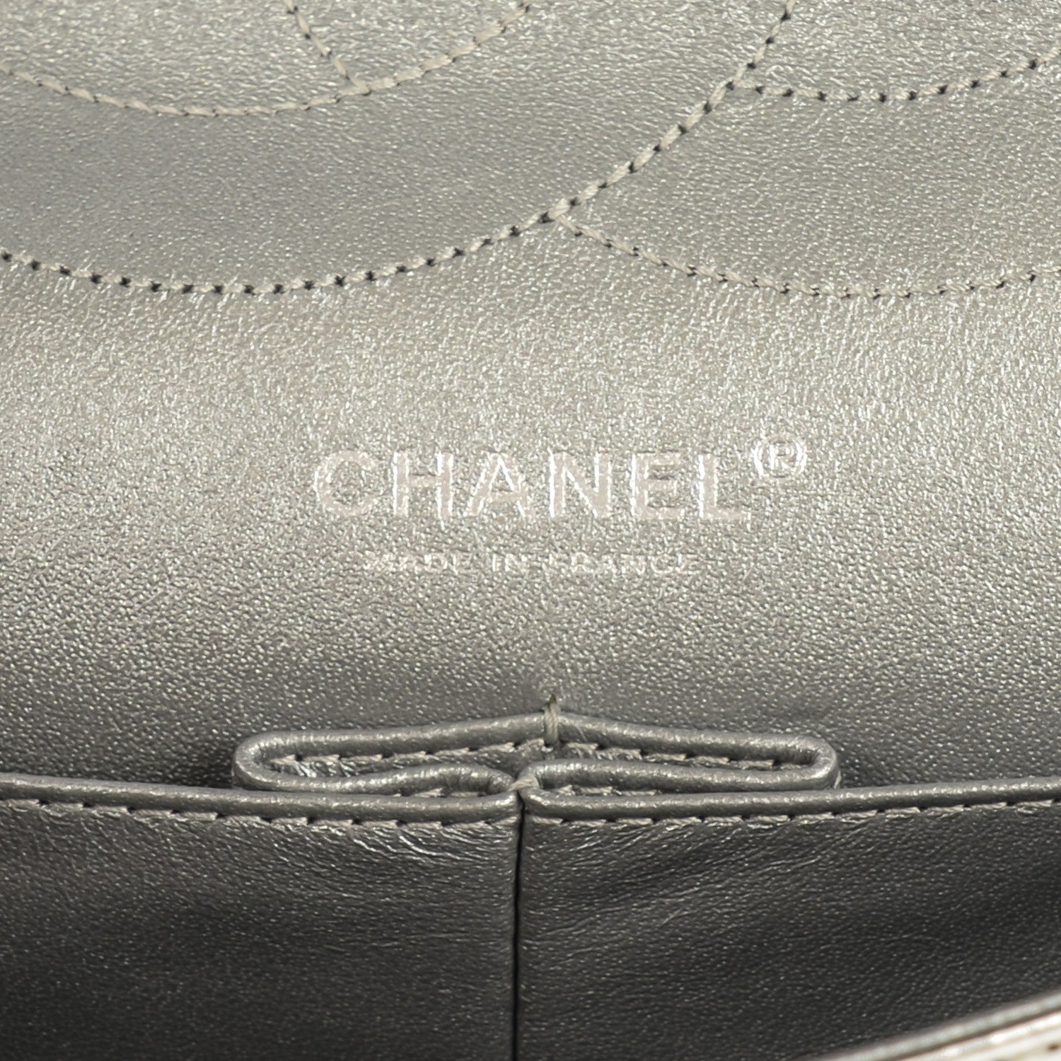 Chanel Metallic Aged Calfskin Quilted 2.55 Reissue 227 Flap Silver 11 of 17