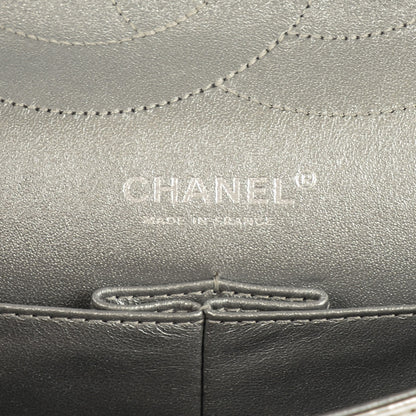 Chanel Metallic Aged Calfskin Quilted 2.55 Reissue 227 Flap Silver 11 of 17