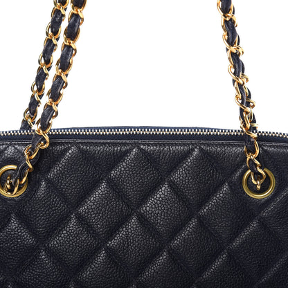 Chanel Caviar CC Tote Navy 10 of 10