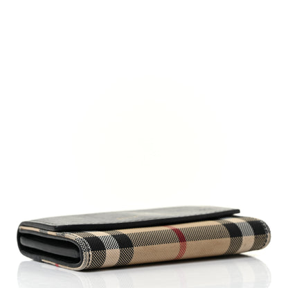 Burberry Calfskin House Check Chesam Card Case Black 4 of 8