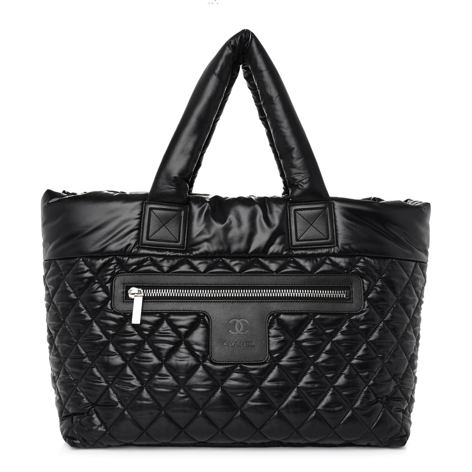 Chanel Nylon Quilted Large Coco Cocoon Tote Black 1 of 9