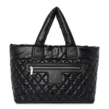Chanel Nylon Quilted Large Coco Cocoon Tote Black 1 of 9
