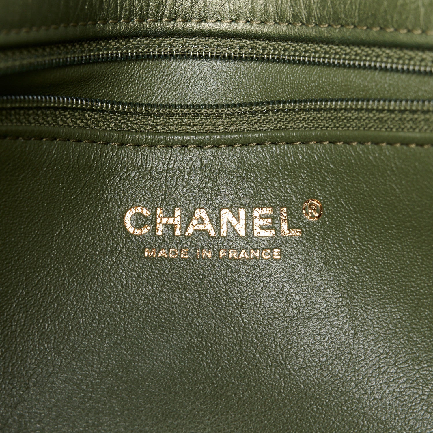 Chanel Metallic Aged Calfskin Chevron Quilted Reissue 2.55 Clutch Green 6 of 11