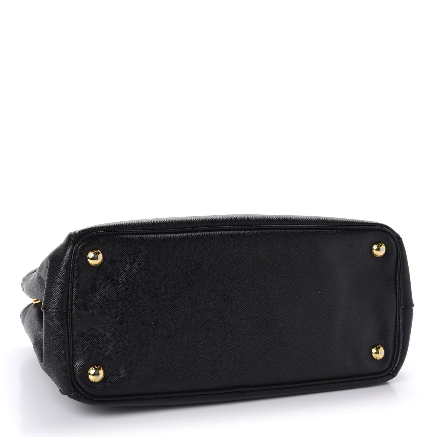 Saffiano Small Galleria Double Zip Tote Black