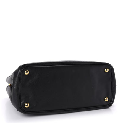 Prada Saffiano Small Galleria Double Zip Tote Black 5 of 15