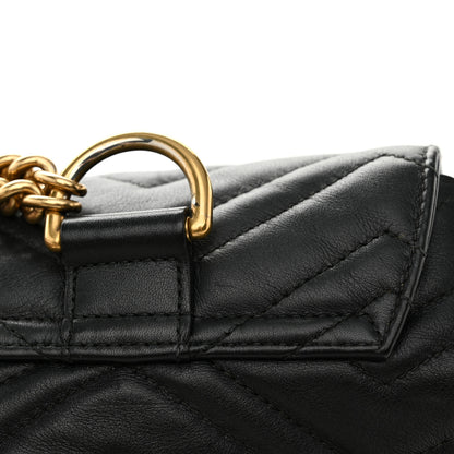 Gucci Calfskin Matelasse GG Marmont Flap Backpack Black 11 of 15
