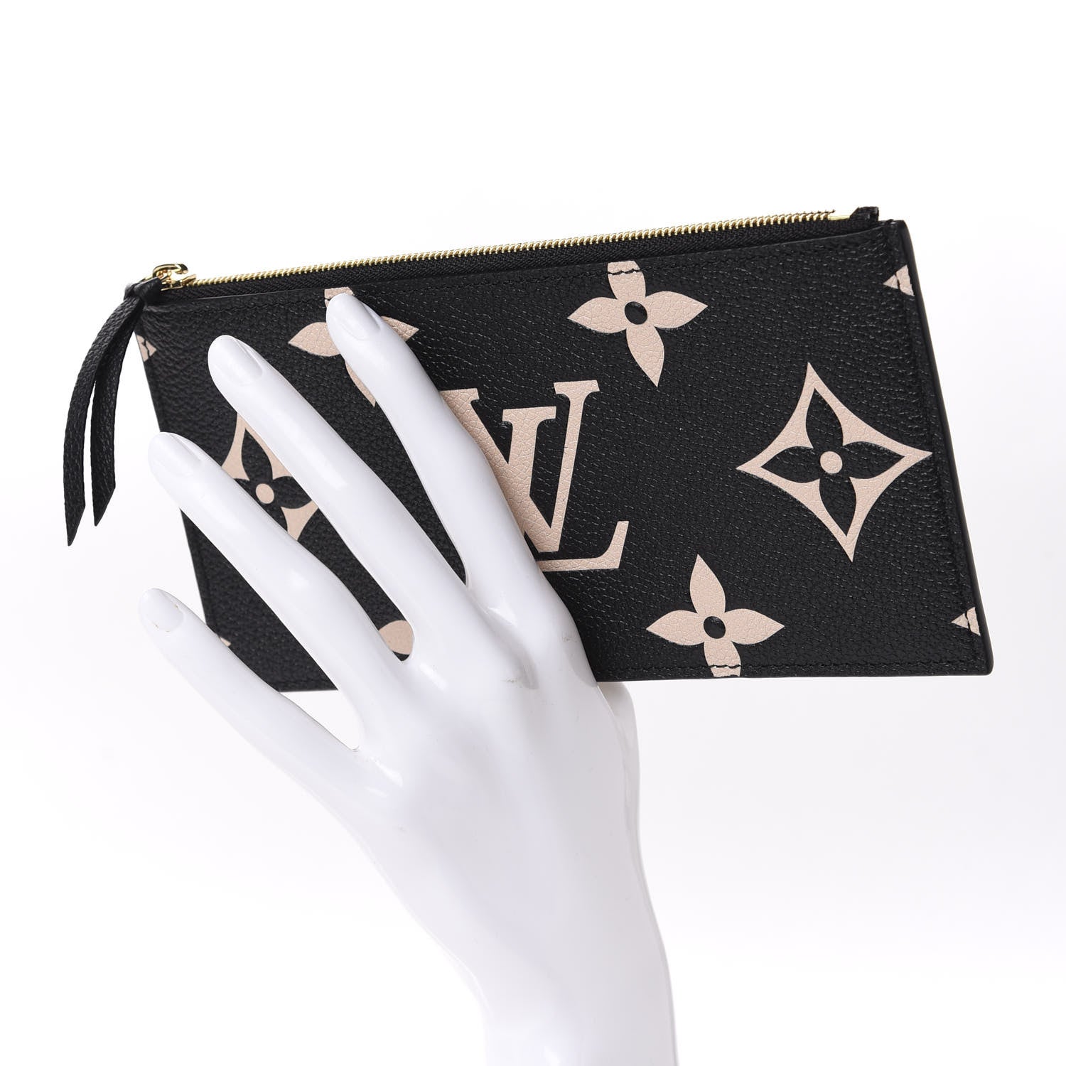 Louis Vuitton Empreinte Monogram Giant Crafty Pochette Felicie Zippered Insert Black 2 of 6