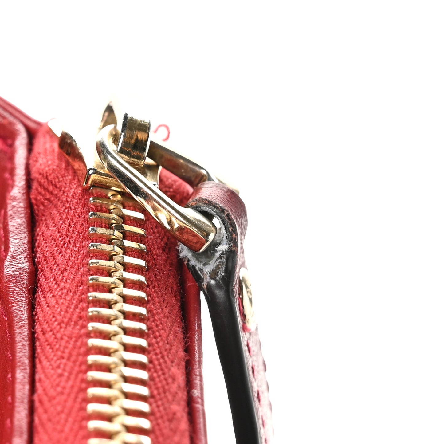 Soft Microguccissima Continental Zip Wallet Red