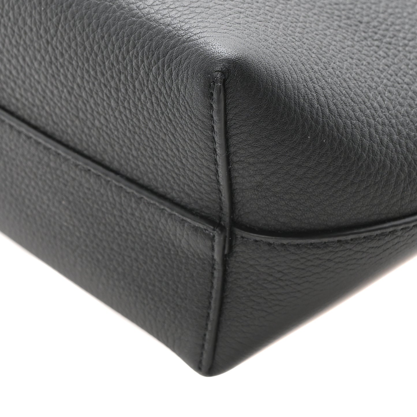 Grained Calfskin Small Park Tote Black