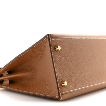 Hermes Epsom Kelly Sellier 28 Gold 9 of 11
