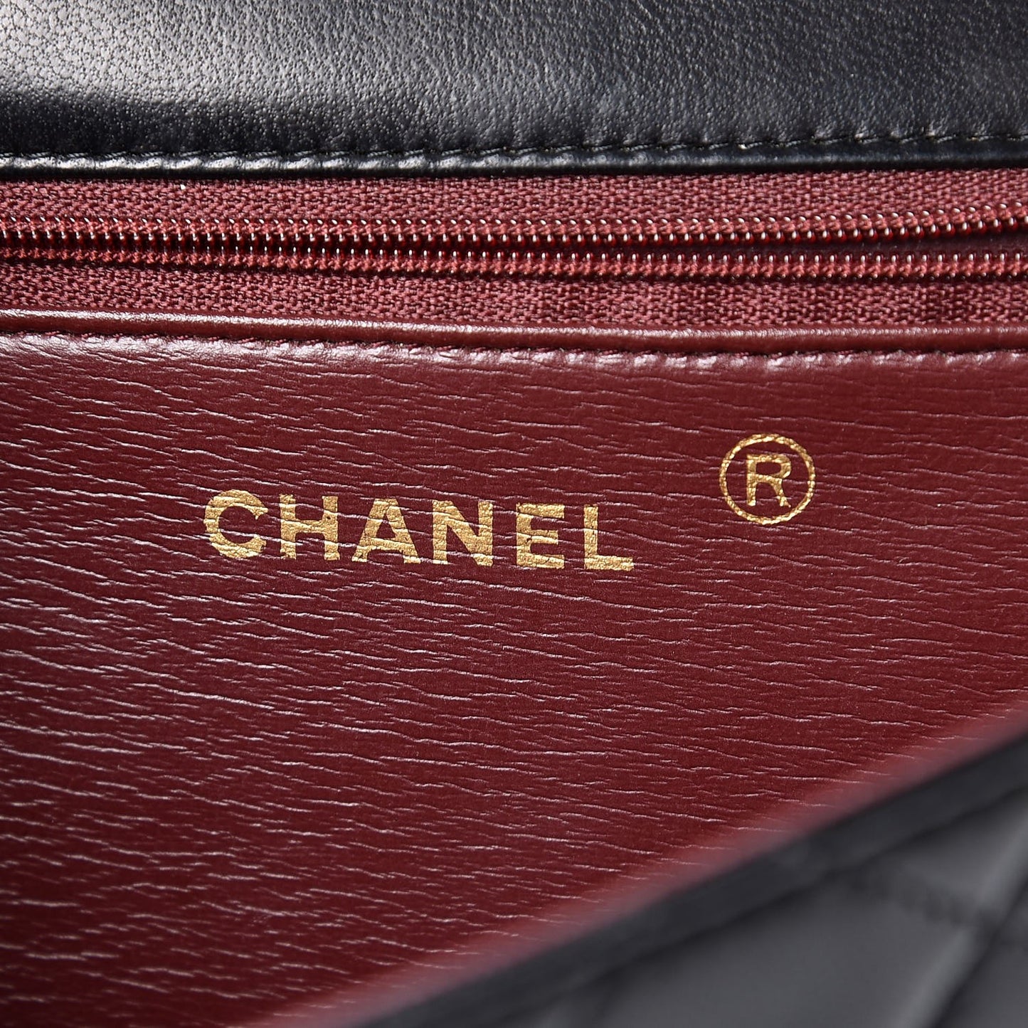 Lambskin Quilted Small Single Flap Black