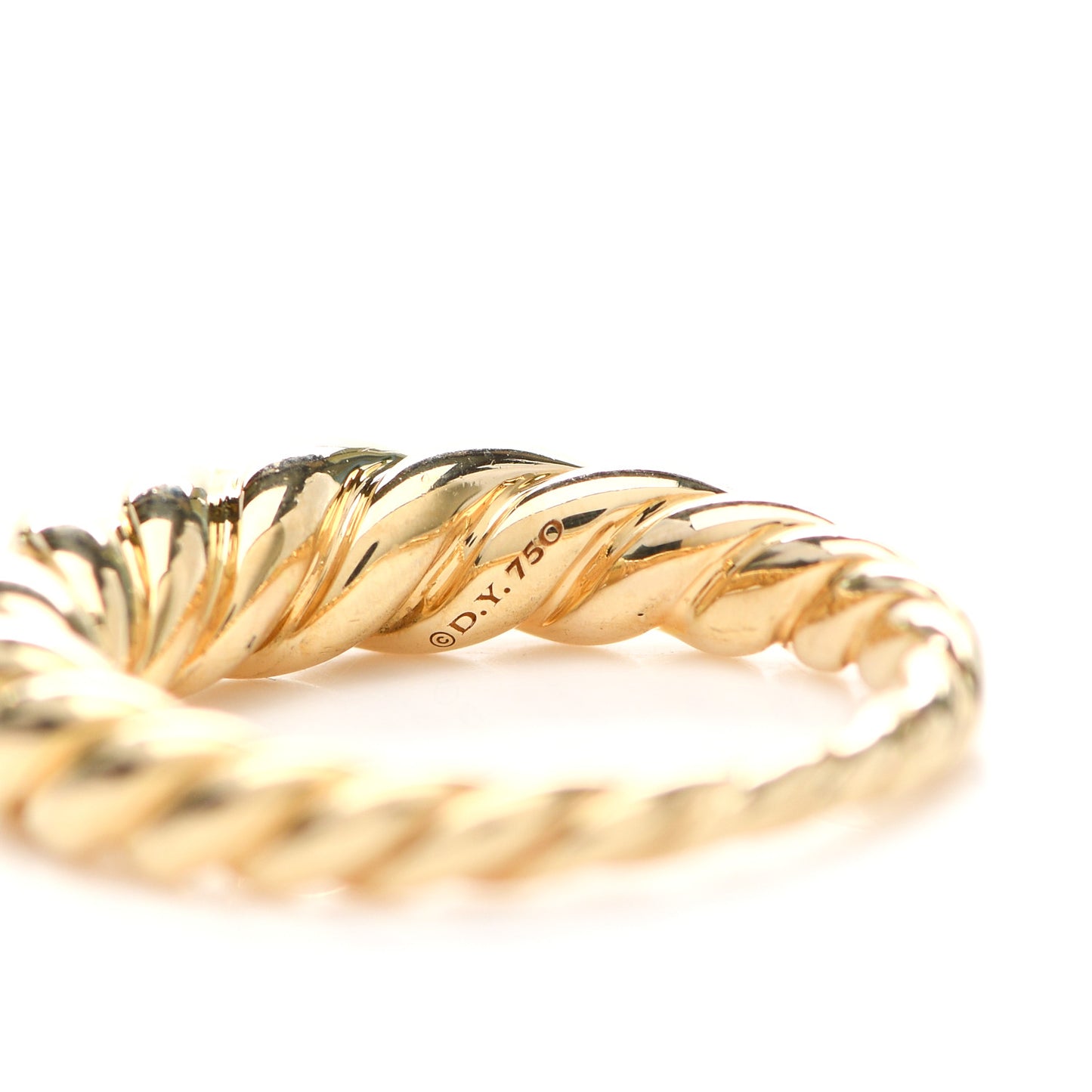 18K Yellow Gold Pure Form Cable Stack Ring 57 8