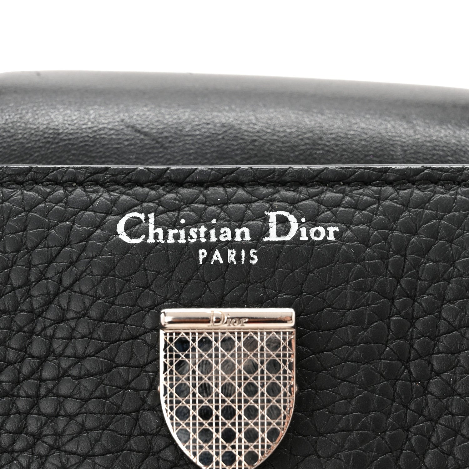 Christian Dior Grained Calfskin Diorever Flap Black 6 of 12
