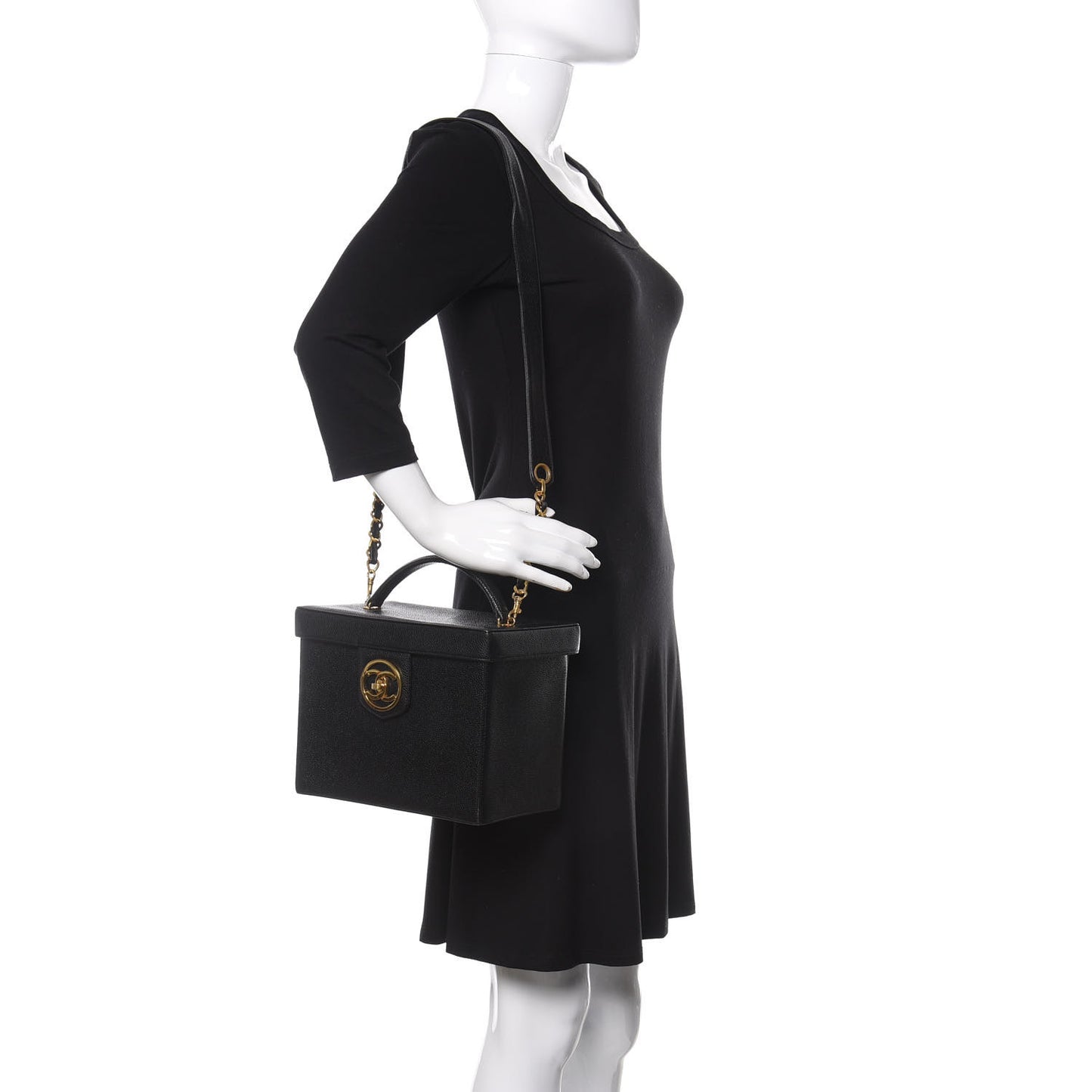 Caviar Vanity Train Case Black