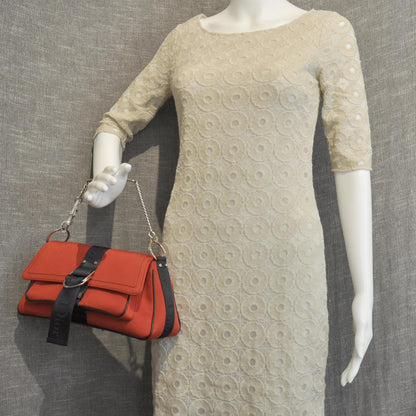 Christian Dior Silk Jersey Hardcore Bag Red 2 of 9