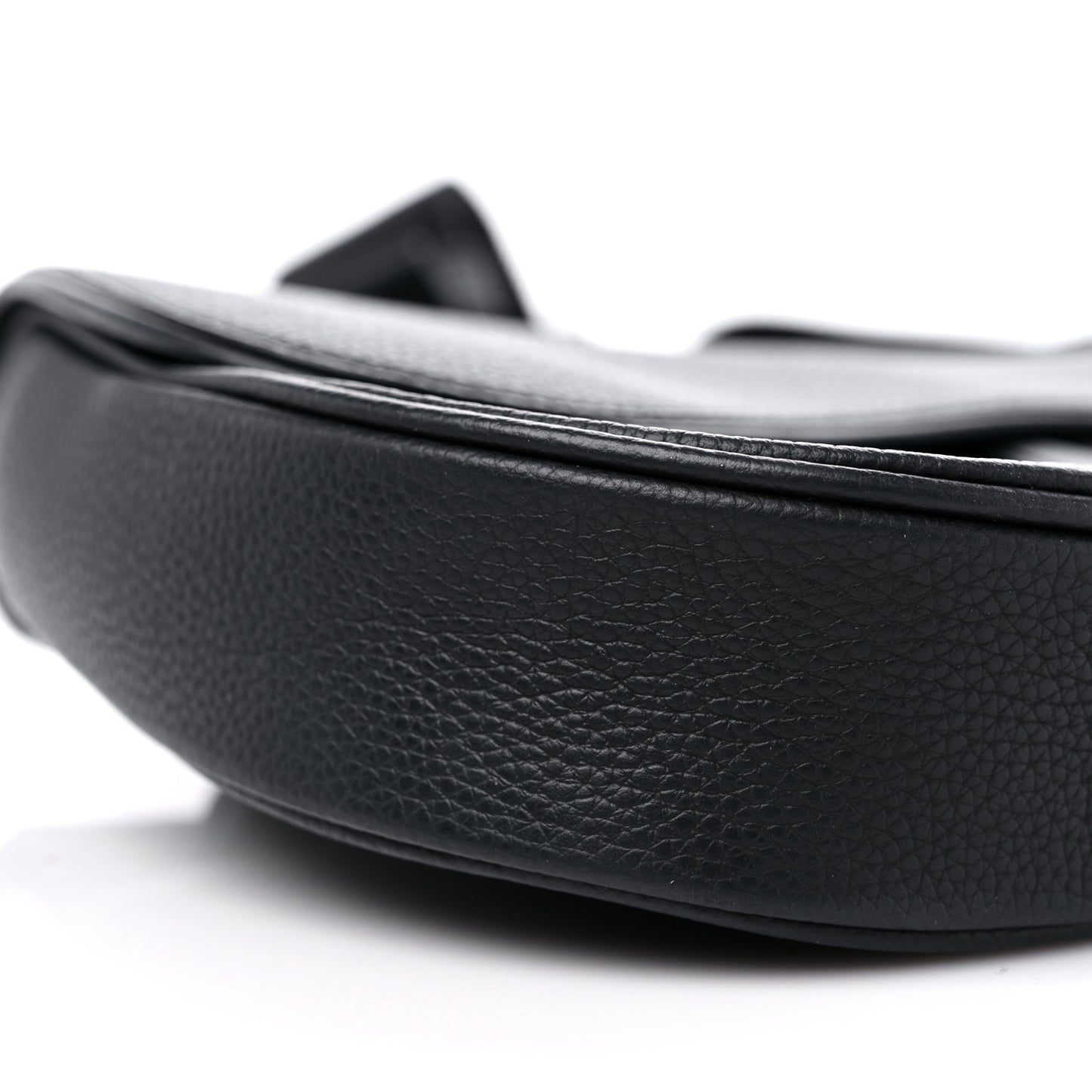 Calfskin Mens Saddle Bag Black