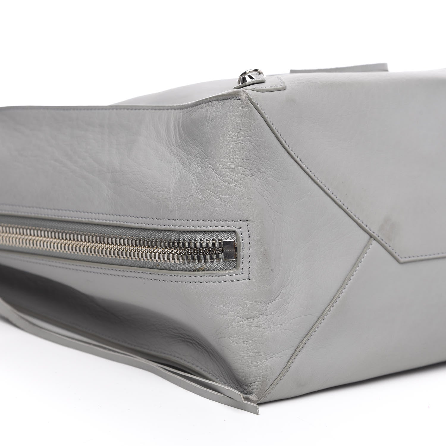 Balenciaga Veau Papier A4 Zip Around Tote Gris Glace 8 of 15