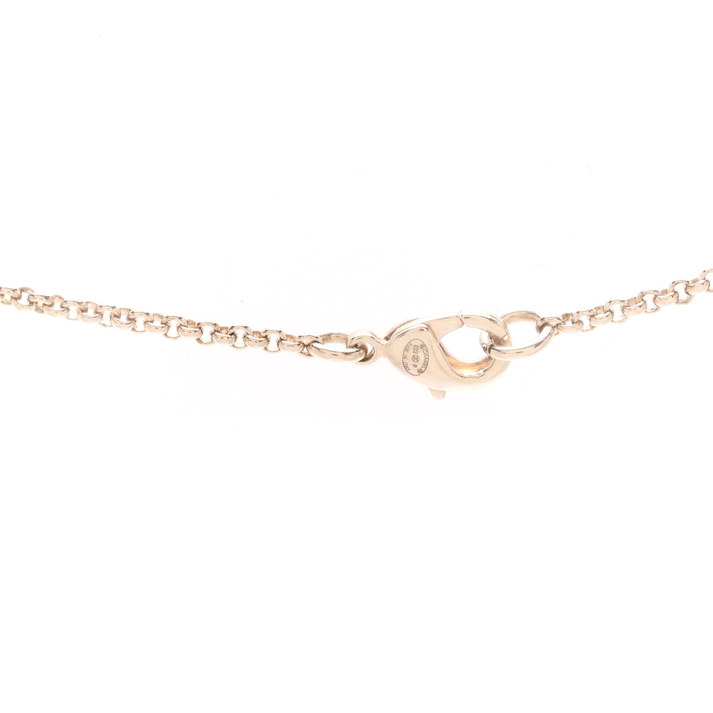 CC Heart Chain Pendant Necklace Gold