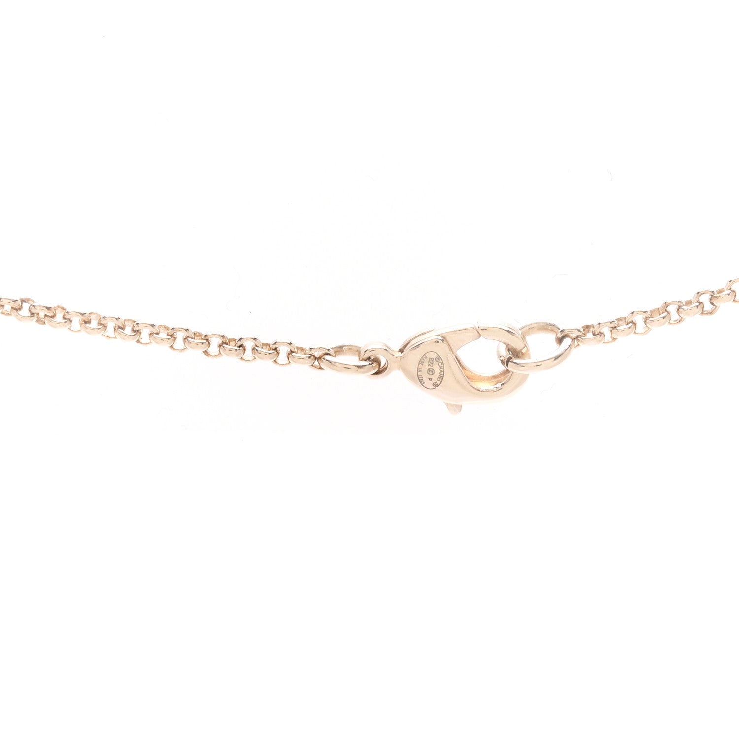 Chanel CC Heart Chain Pendant Necklace Gold 5 of 6