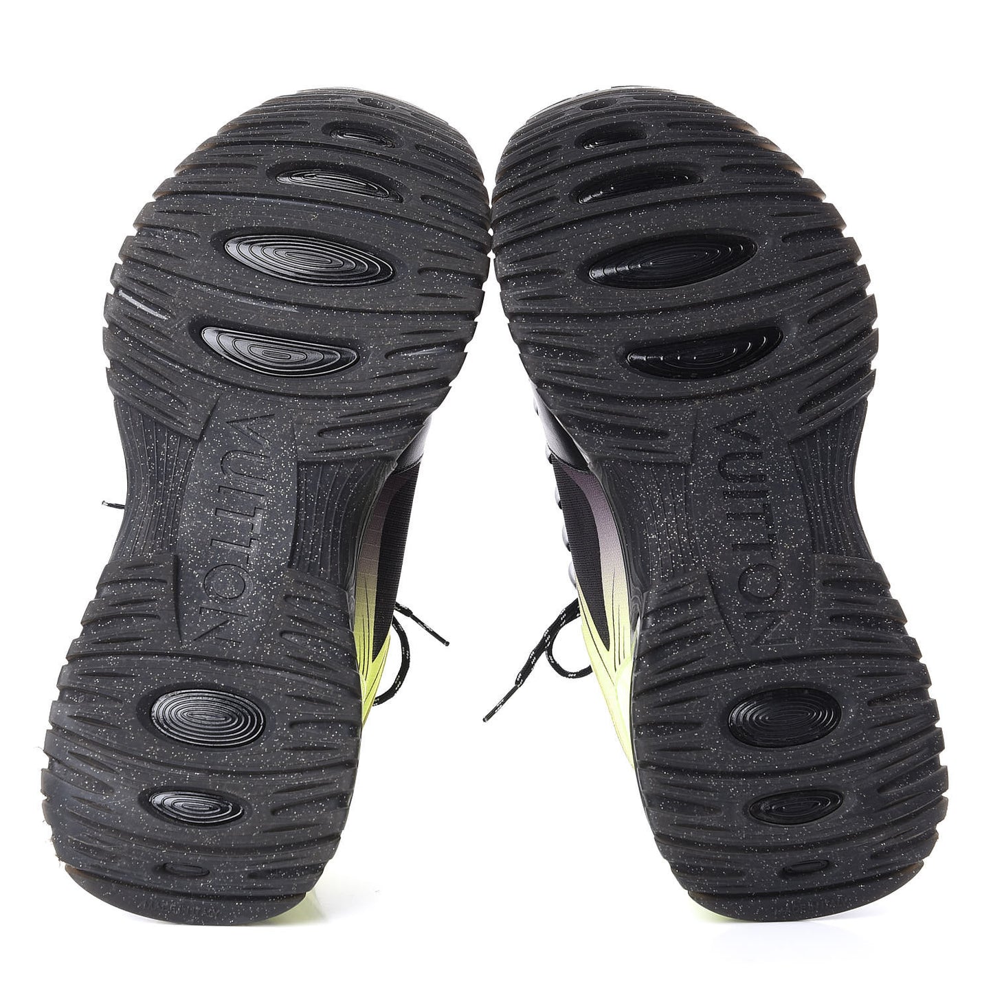 Calfskin Run Away Pulse Sneakers 7 Black Yellow