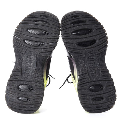 Louis Vuitton Calfskin Run Away Pulse Sneakers 7 Black Yellow 6 of 11