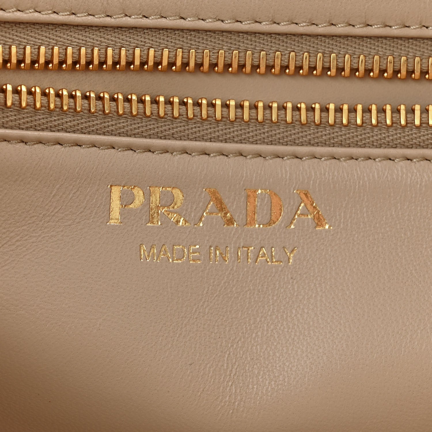 Prada City Calfskin Metal Triangle Logo Tote Travertino 6 of 10