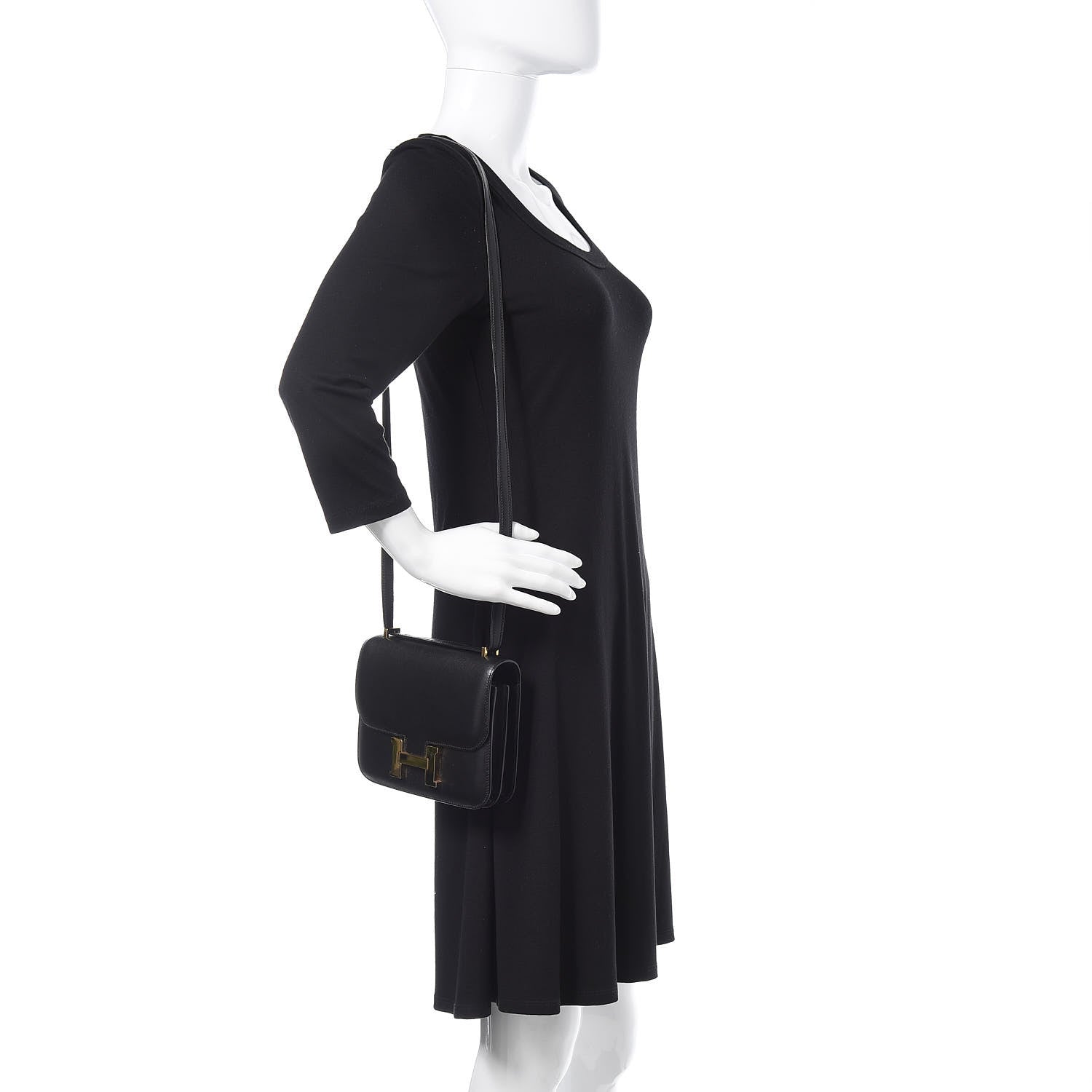 Hermes Tadelakt Constance 18 Black 2 of 25